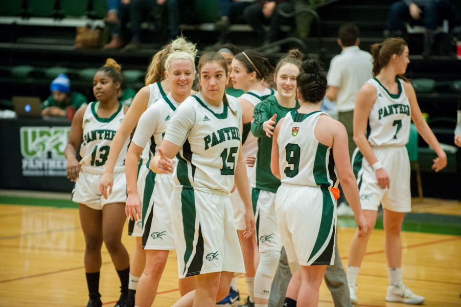 The UPEI women's basketball team