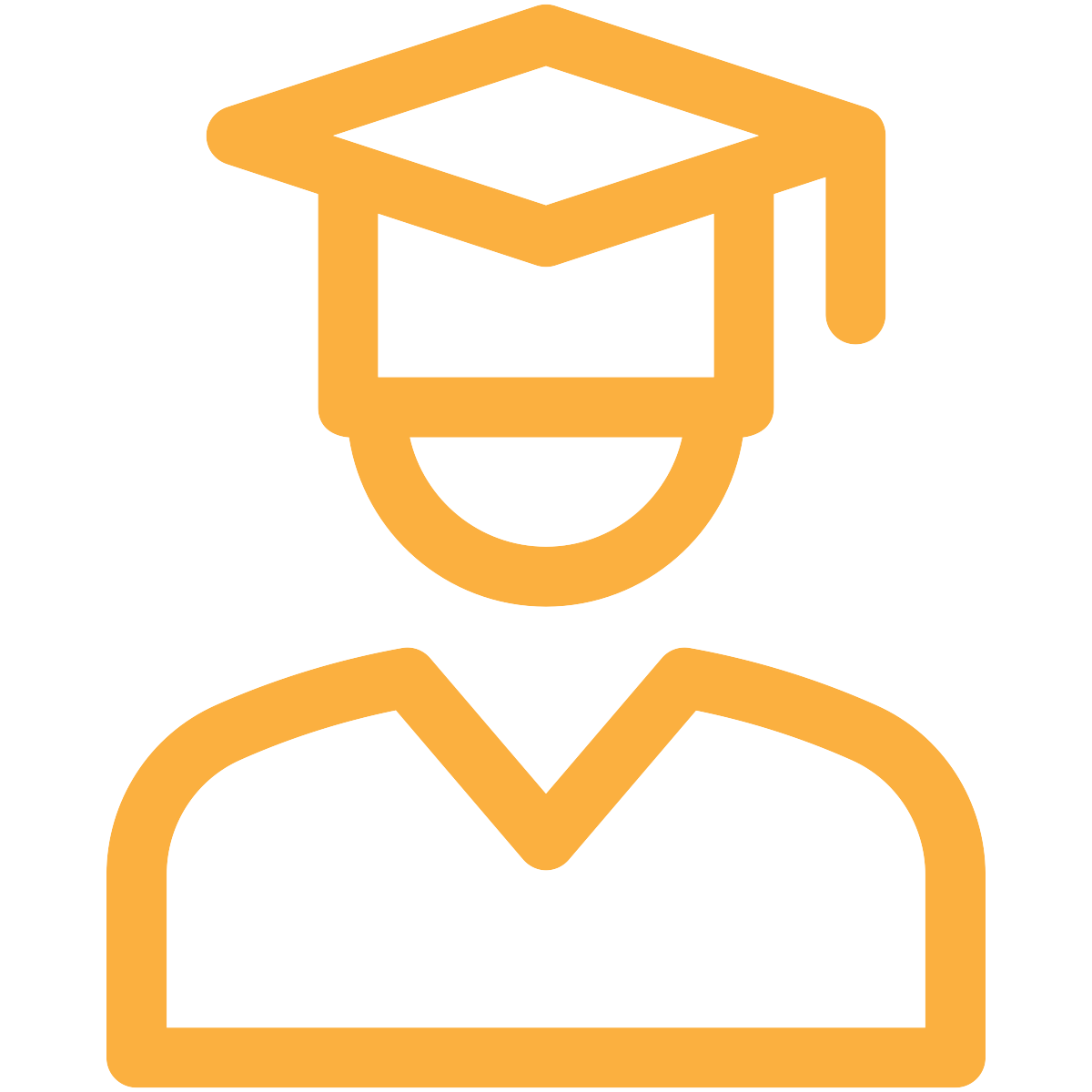 graduate icon in gold