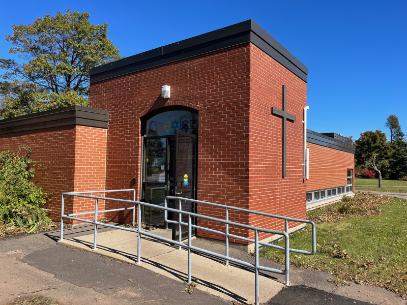 image of building with door open