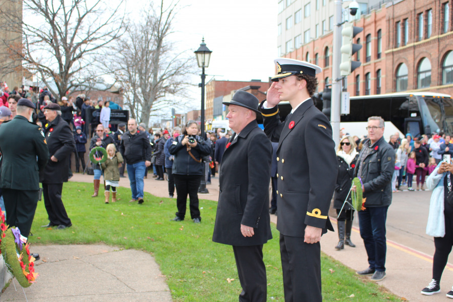 Dr. Greg Keefe and Acting/Sub Lt Cedric Stead