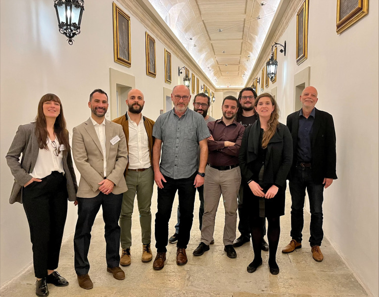 Dr. Nebojsa Kujundzic (fourth from left) with some of his colleagues at the conference in Malta  