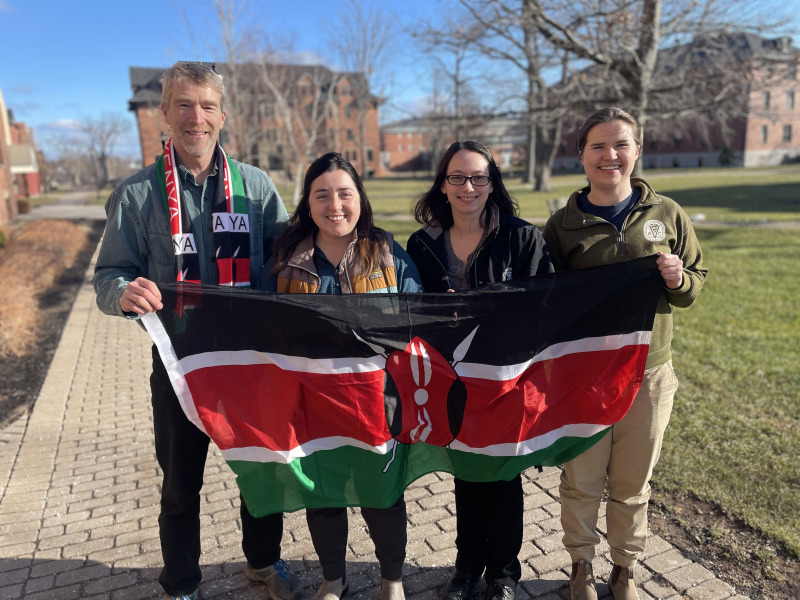 From left to right: Dr. John VanLeeuwen, Karen Yetman, Andrea Messina, and Kasadee Allan. 