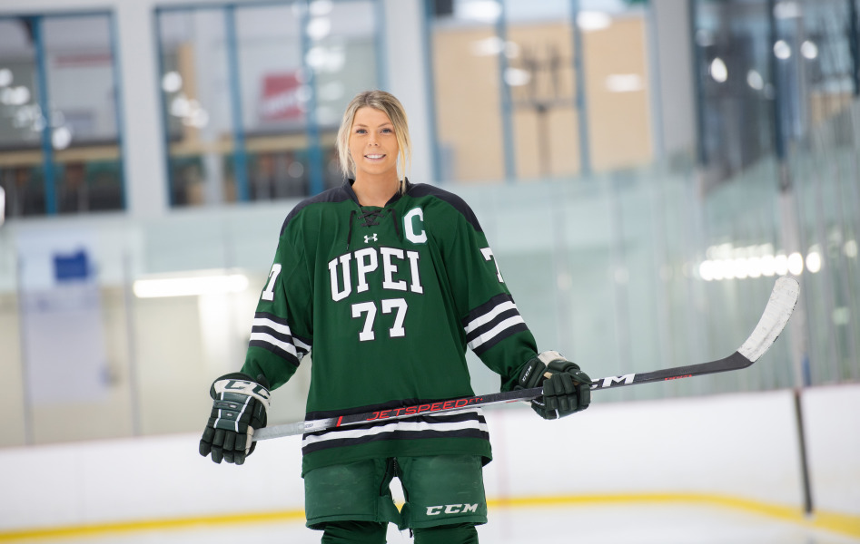 Lexi Murphy, captain of the UPEI Women's Hockey Panthers