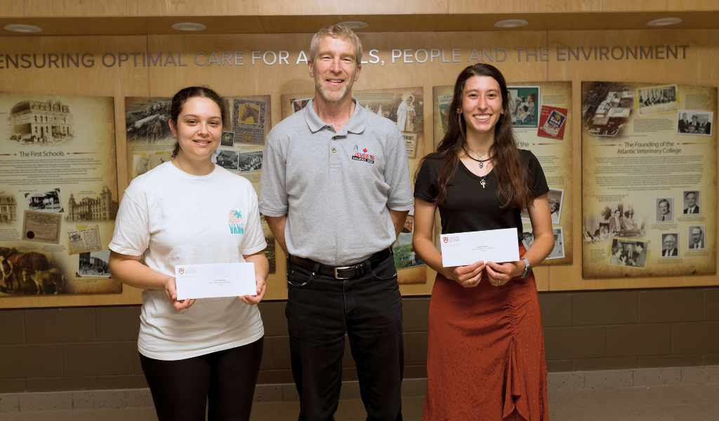 AVC Student award winners with Dean Dr. VanLeeuwen