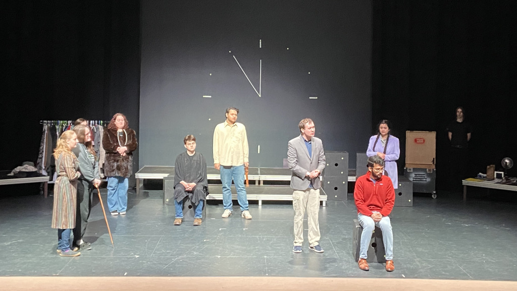 The cast of “Radium Girls” rehearsing