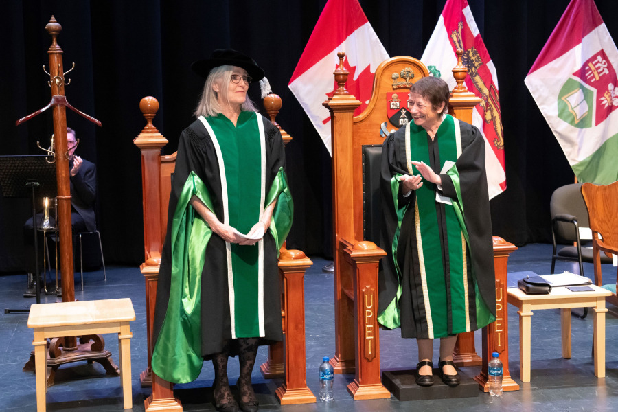 UPEI President and Vice-Chancellor Wendy Rodgers and Chancellor Diane Griffin