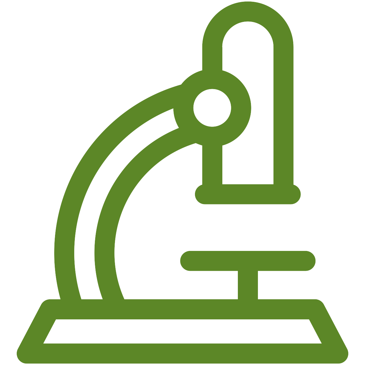 microscope icon in green