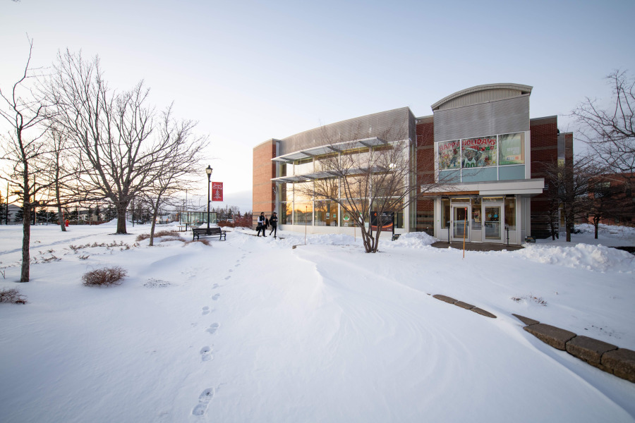 photo of student centre in winter