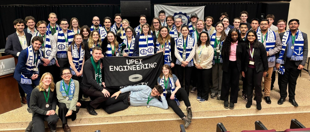 UPEI Faculty of Sustainable Design Engineering students competed at the 2025 Atlantic Engineering Competition held at Université de Moncton, New Brunswick.