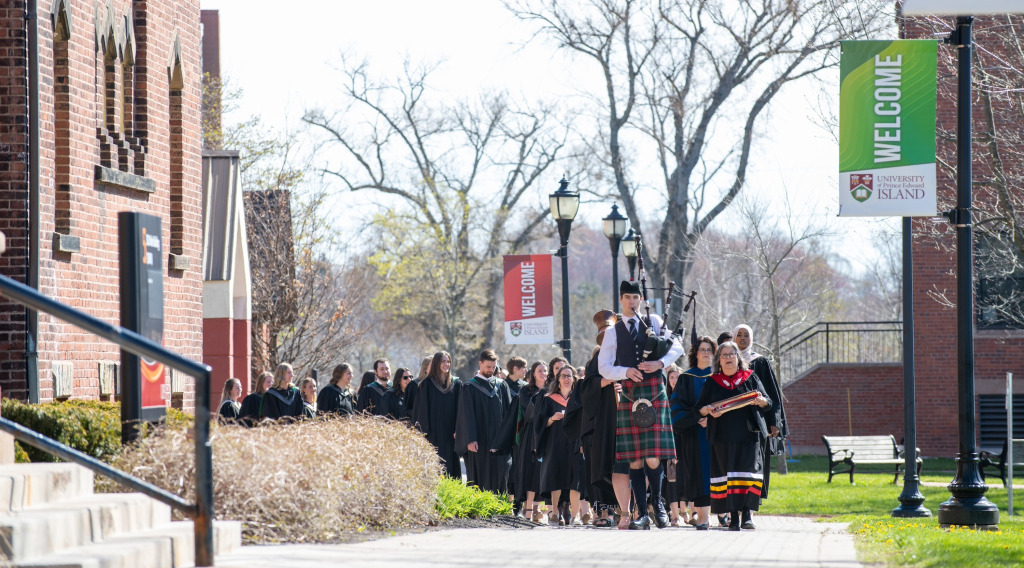 Procession of graduates at UPEI Convocation 2024 Procession of graduates at UPEI Convocation 2024