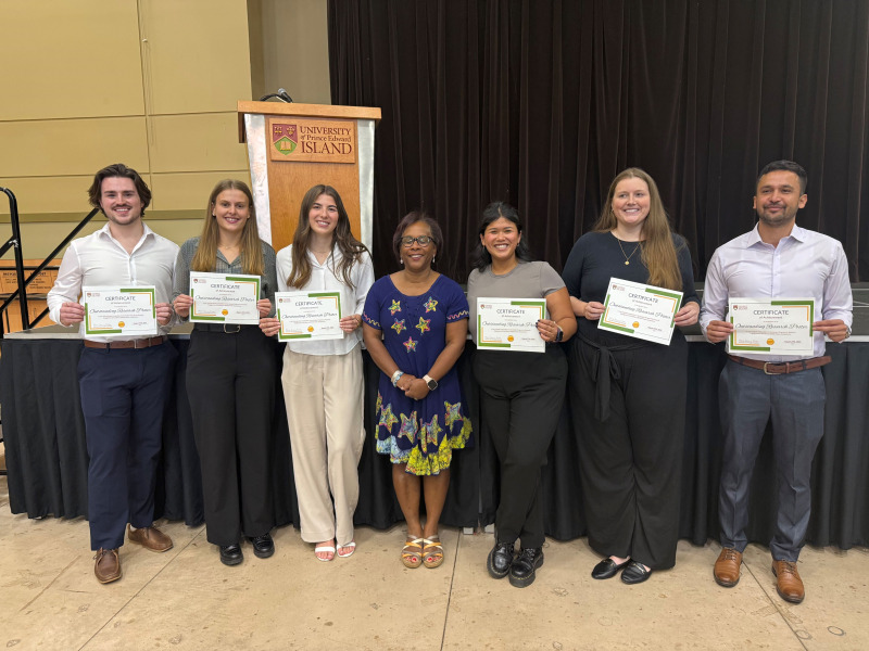 Winners of 2025 UPEI SPREE research poster competition