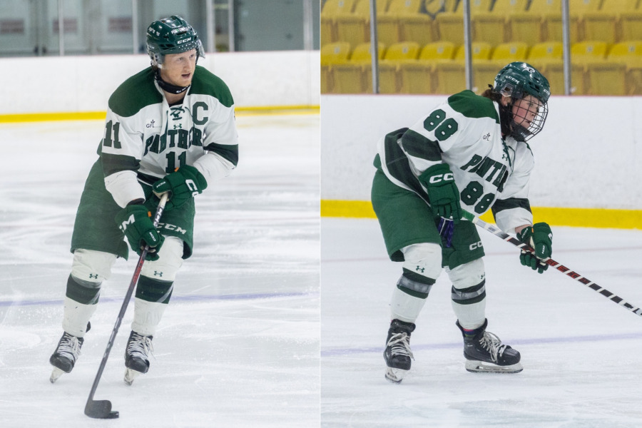 Both the UPEI men’s and women’s hockey teams look to continue their winning streaks this weekend. Shown here are forward Ben McFarlane, UPEI Men’s Hockey Panthers, and defence Orianna MacNeil, UPEI Women’s Hockey Panthers.