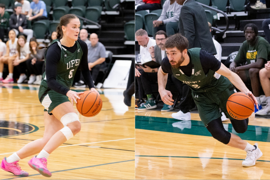 Grace Lancaster, Sam Chisholm, and the UPEI basketball teams welcome the Memorial University Sea-Hawks for doubleheaders on November 28 and 29.