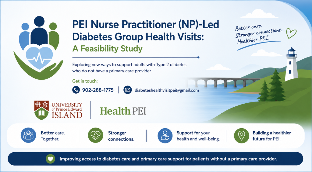 NP-Led PEI Diabetes Group Health Visit Study graphic