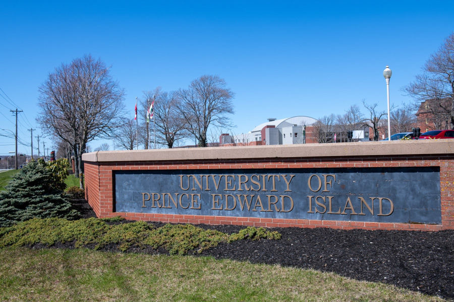 photo of a sign at the campus entrance