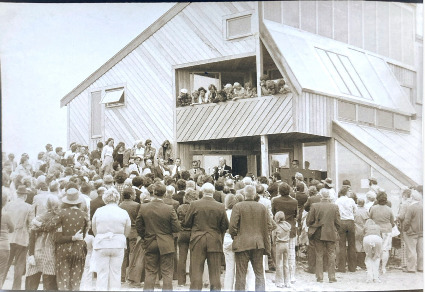 Opening of the Ark, Spry Point, PEI, on September 20, 1976. Photo courtesy of Hilda Maingay.