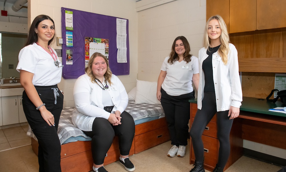 four UPEI nursing students