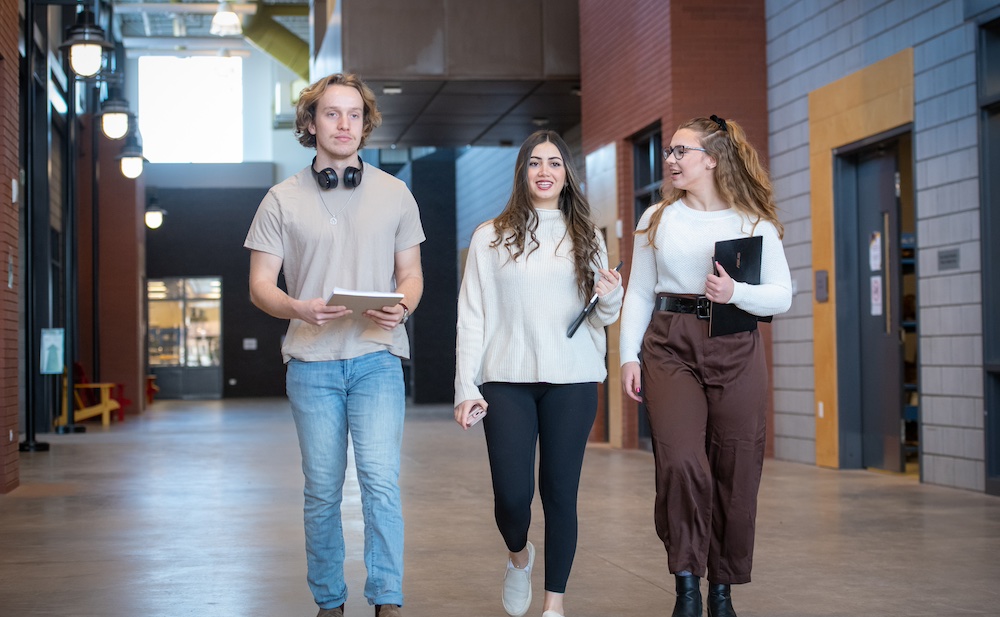 UPEI engineering student Rosaline and two classmates