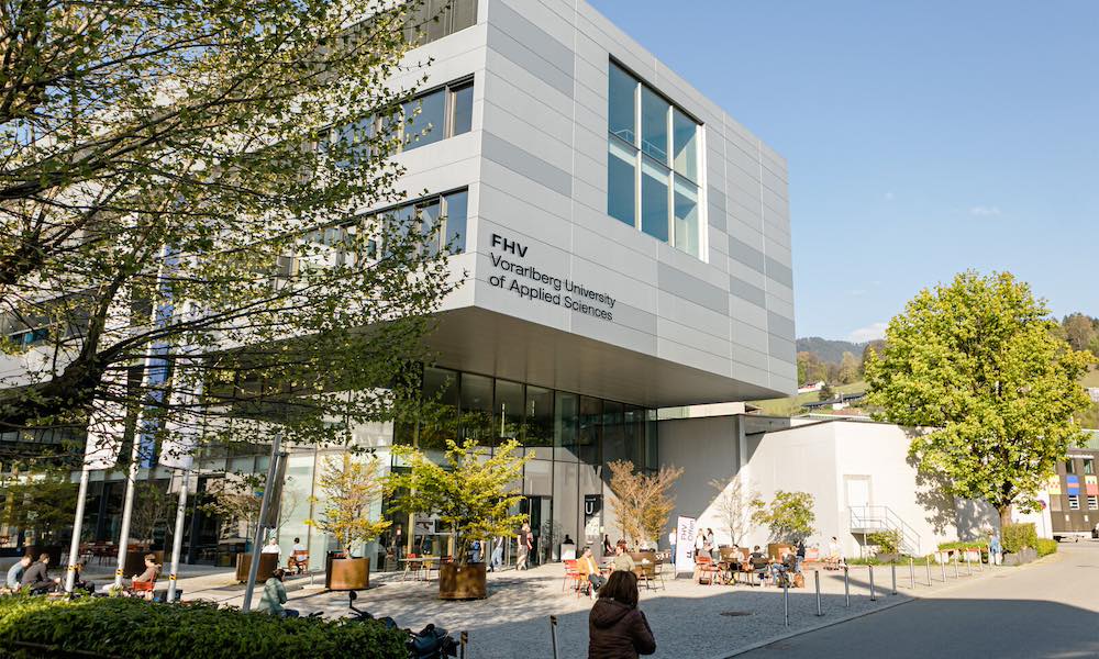 exterior of Austria's FHV Vorarlberg University of Applied Sciences