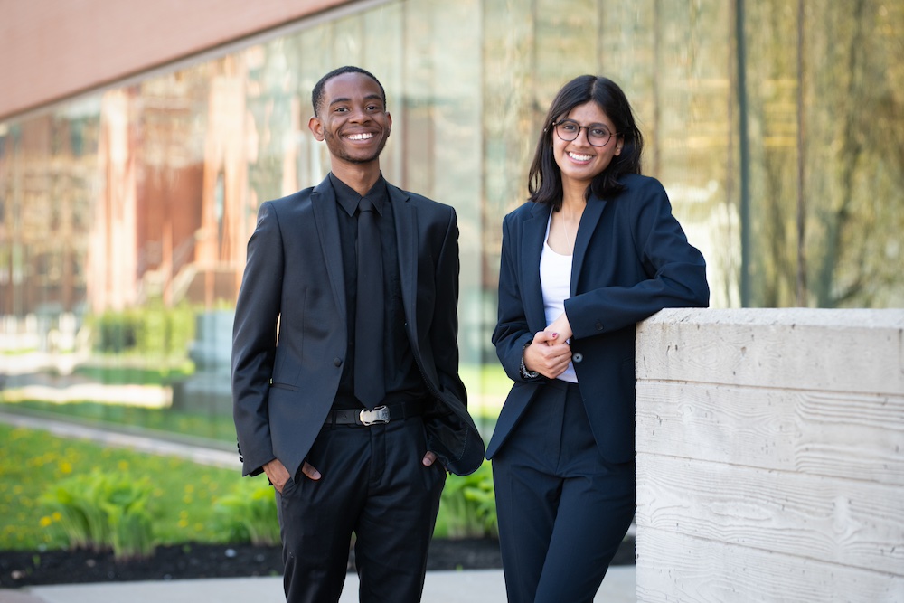 Obed Oluwakoya and Diya Bubna, Annual Fund Co-Ambassadors