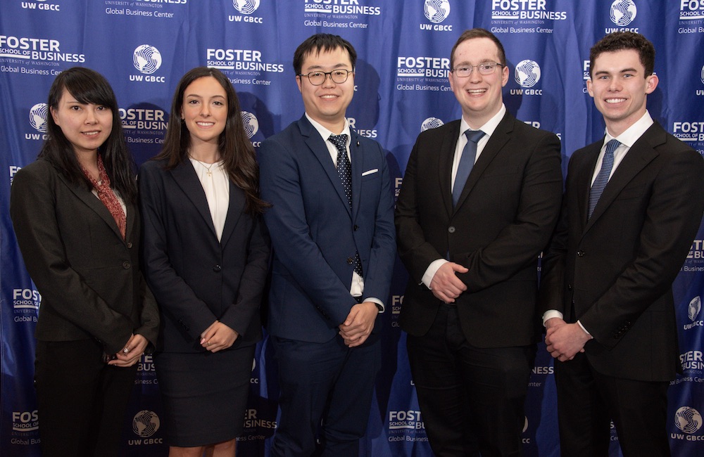 Charlize Sahely and four case competition teammates