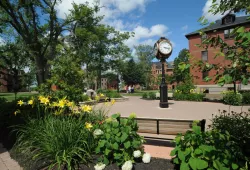 The clock in central campus