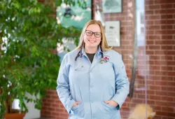 Fourth-year Doctor of Veterinary Medicine student Alyson Brown. 