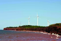 Wind turbines at North Cape, PEI