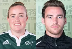 UPEI Panther Subway Athletes of the Week for October 10–16 are Frances MacWilliam (women's rugby) and TJ Shea (men's hockey)