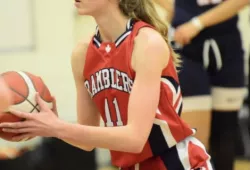 Lily Vrugteman playing for the London Ramblers of the JUEL of Ontario