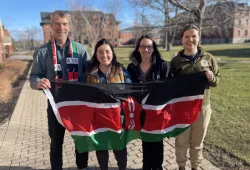 From left to right: Dr. John VanLeeuwen, Karen Yetman, Andrea Messina, and Kasadee Allan. 