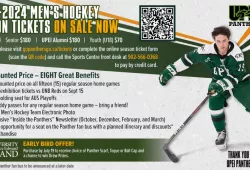 UPEI Men's Hockey Panthers season tickets graphic