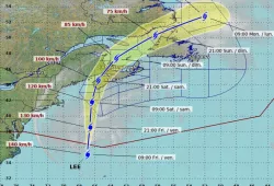 image of hurricane map