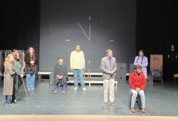 The cast of “Radium Girls” rehearsing