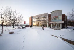 photo of student centre in winter