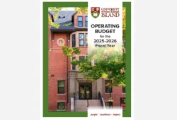 Cover of the UPEI Operating Budget for the 2025–2026 fiscal year