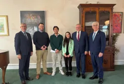 UPEI students meet with Baltic ambassadors.