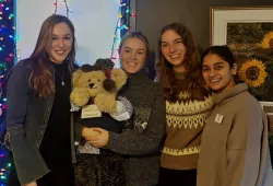 Fourth-year UPEI nursing students Gracie Clark, Riya Makwana, Mairin Arsenault, and Marisa Adams collaborated with Hospice PEI for their population health project.