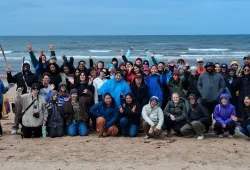 Waterlution’s Youth for Resilient Communities participants on Greenwich Beach May 31, 2026.