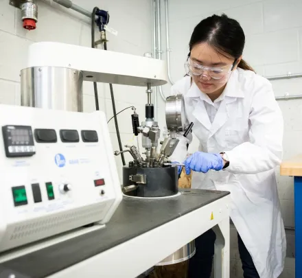 a researcher in a laboratory