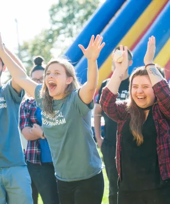 students celebrating UPEI carnival