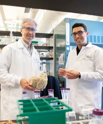 two male scientists working in a laboratory