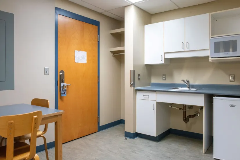 an accommodation room in UPEI's Bill and Denise Andrew Hall