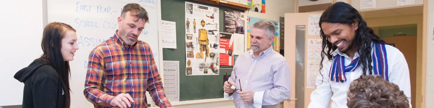 teachers in a classroom