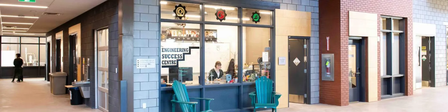 a student working in UPEI's Engineering Success Centre