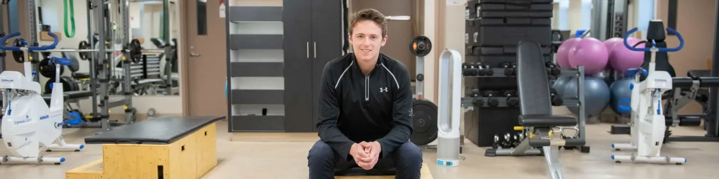 a kinesiology student in the laboratory