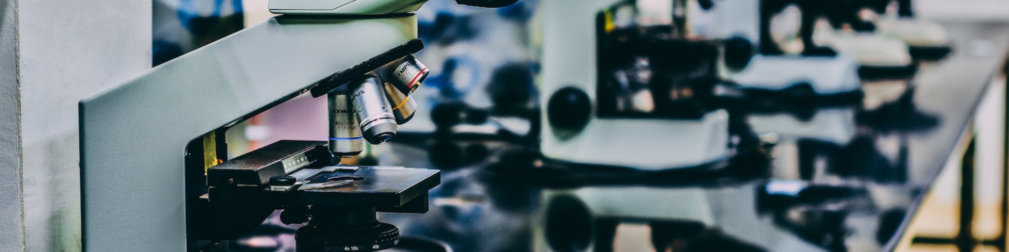 desk with microscopes