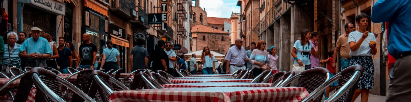 a cafe in Salamanca, Spain