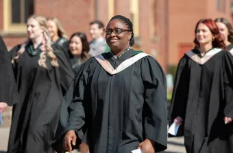 upei nursing graduate Henrietta in graduation gown