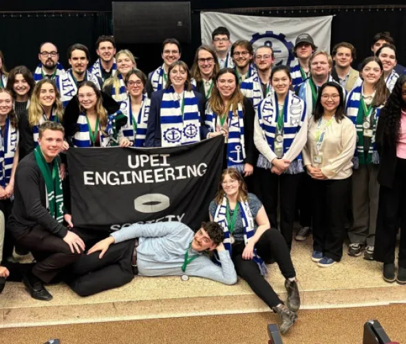 UPEI Faculty of Sustainable Design Engineering students competed at the 2025 Atlantic Engineering Competition held at Université de Moncton, New Brunswick.